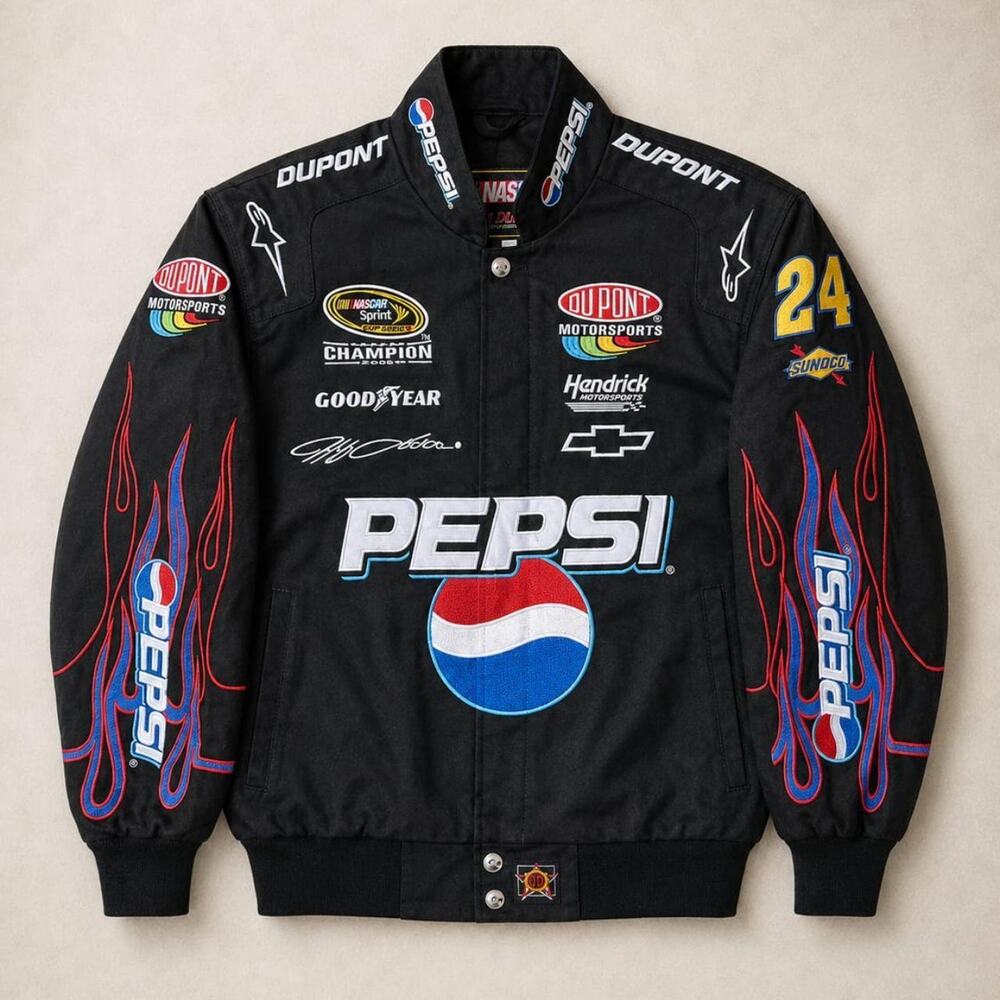 ✨ Vintage Pepsi Racing Jacket / NASCAR Bomber ✨